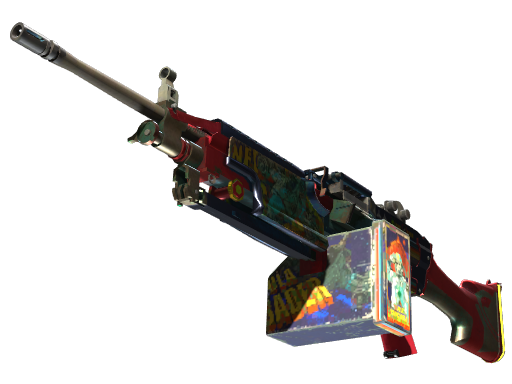 StatTrak™ M249 | Nebula Crusader (Well-Worn)