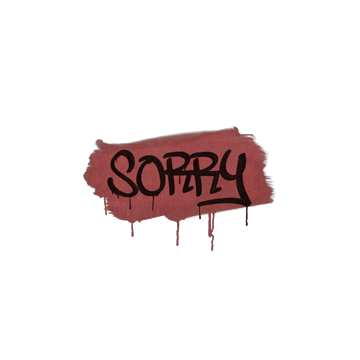 Sealed Graffiti | Sorry (Blood Red)